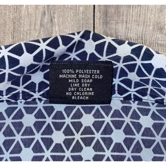 Vintage SOUTHPOLE Y2K Button Up Shirt All Over Print Blue Men’s Size Medium - Picture 5 of 8